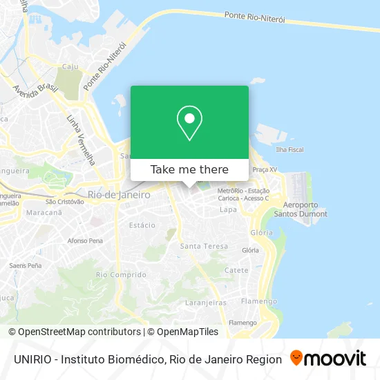 UNIRIO - Instituto Biomédico map
