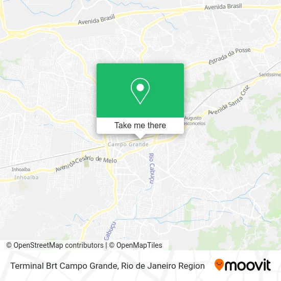 Terminal Brt Campo Grande map