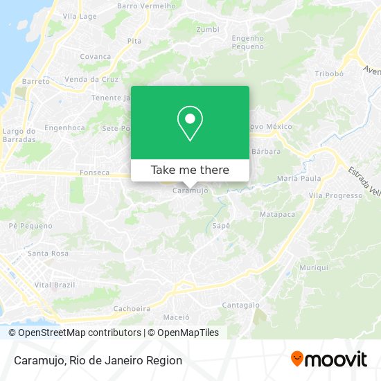 Caramujo map