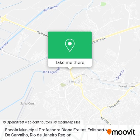 Mapa Escola Municipal Professora Dione Freitas Felisberto De Carvalho