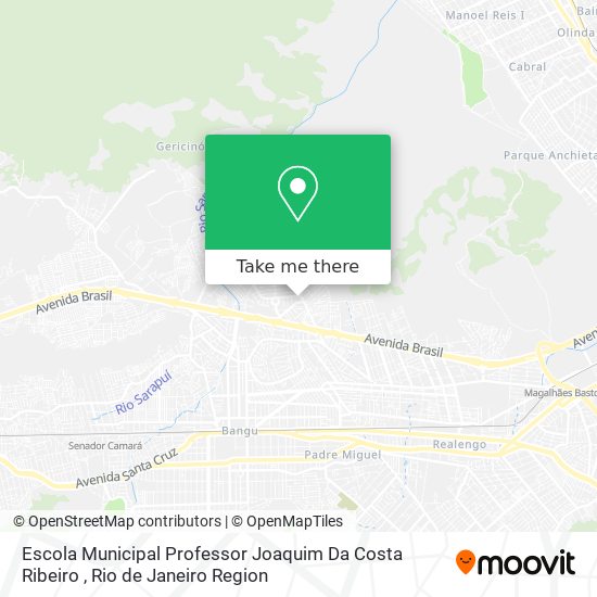 Mapa Escola Municipal Professor Joaquim Da Costa Ribeiro