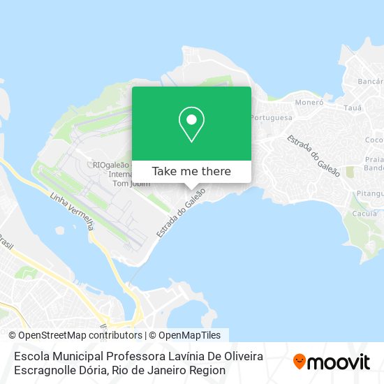 Mapa Escola Municipal Professora Lavínia De Oliveira Escragnolle Dória