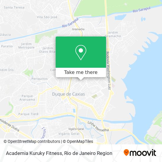 Academia Kuruky Fitness map