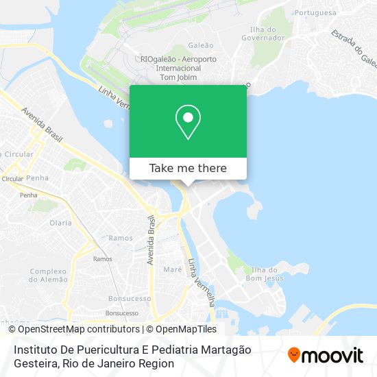 Mapa Instituto De Puericultura E Pediatria Martagão Gesteira