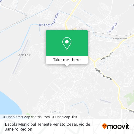 Mapa Escola Municipal Tenente Renato César