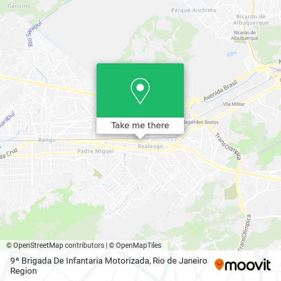 9ª Brigada De Infantaria Motorizada map