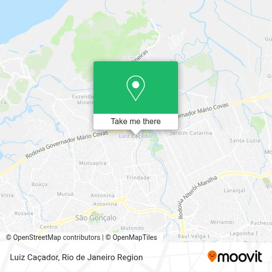 Luiz Caçador map