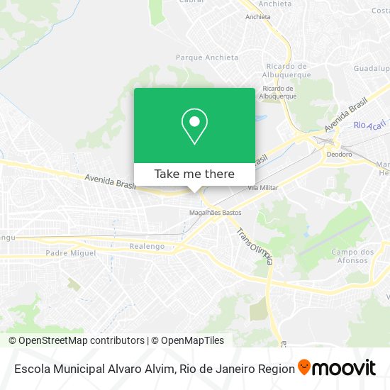 Mapa Escola Municipal Alvaro Alvim