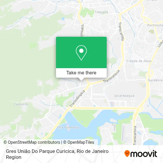 Gres União Do Parque Curicica map