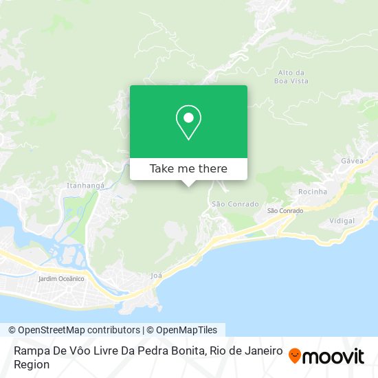 Rampa De Vôo Livre Da Pedra Bonita map