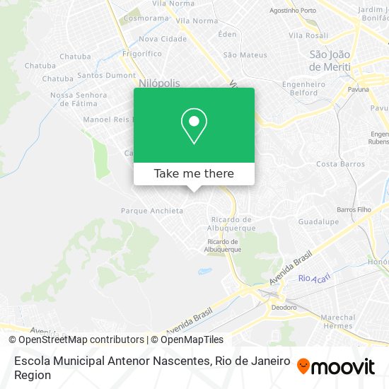 Escola Municipal Antenor Nascentes map