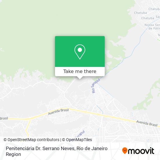 Penitenciária Dr. Serrano Neves map