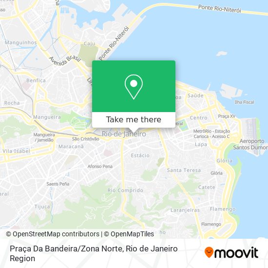 Mapa Praça Da Bandeira/Zona Norte