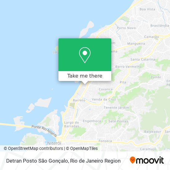 Detran Posto São Gonçalo map