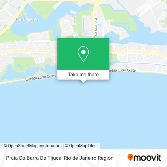Praia Da Barra Da Tijuca map