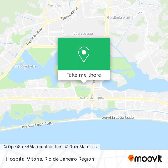 Hospital Vitória map