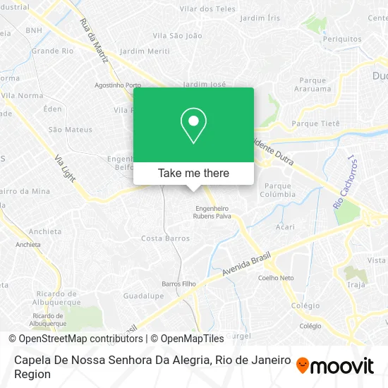 Capela De Nossa Senhora Da Alegria map