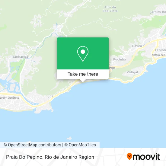 Praia Do Pepino map