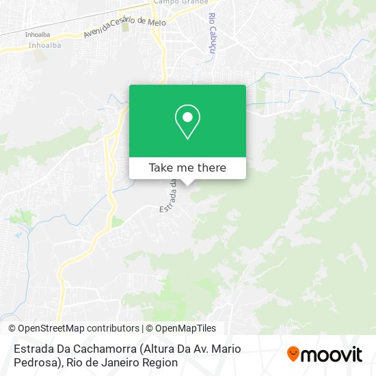Mapa Estrada Da Cachamorra (Altura Da Av. Mario Pedrosa)