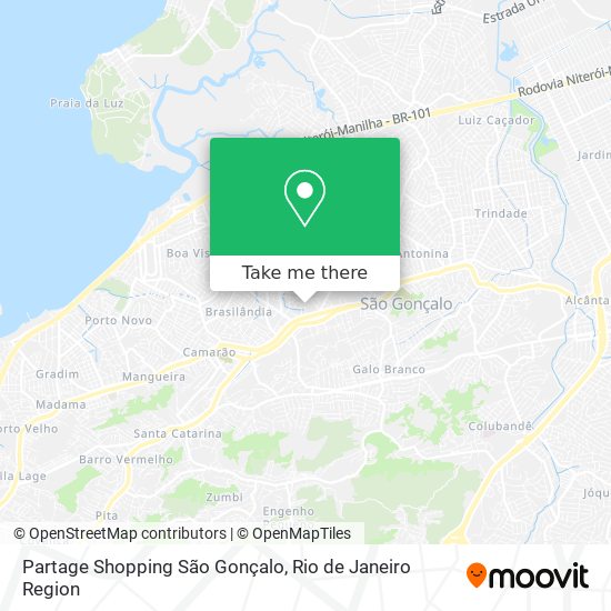 Mapa Partage Shopping São Gonçalo