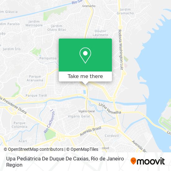 Upa Pediátrica De Duque De Caxias map