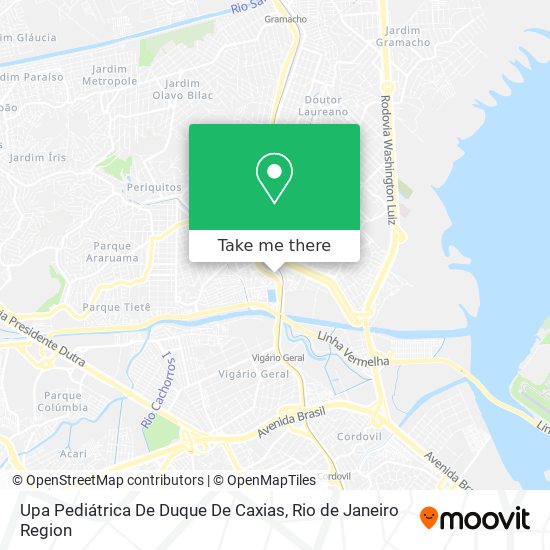 Mapa Upa Pediátrica De Duque De Caxias