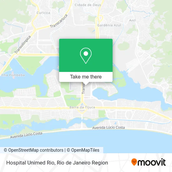 Hospital Unimed Rio map
