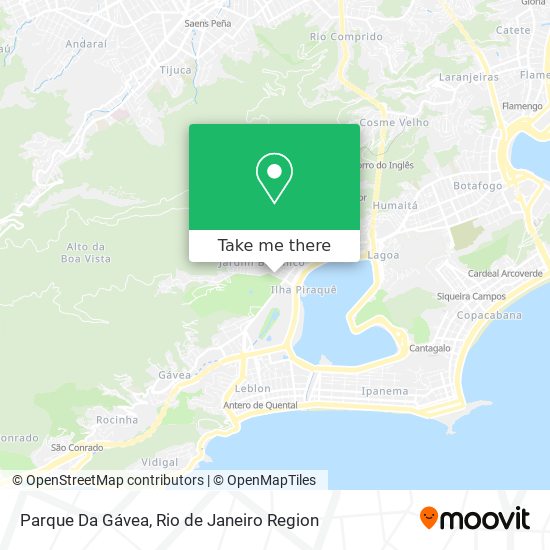 Parque Da Gávea map