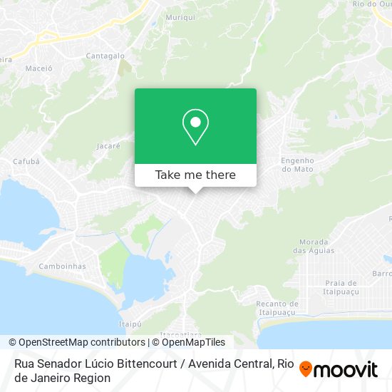 Mapa Rua Senador Lúcio Bittencourt / Avenida Central