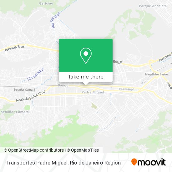 Transportes Padre Miguel map