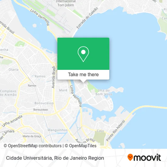 Cidade Universitária map