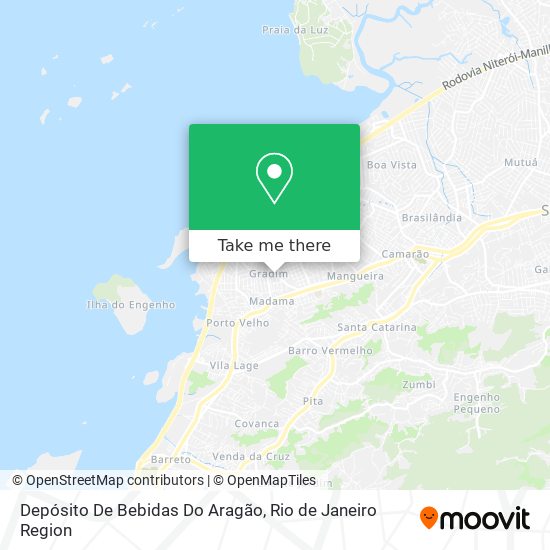 Mapa Depósito De Bebidas Do Aragão