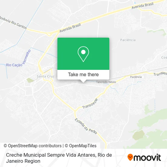 Creche Municipal Sempre Vida Antares map