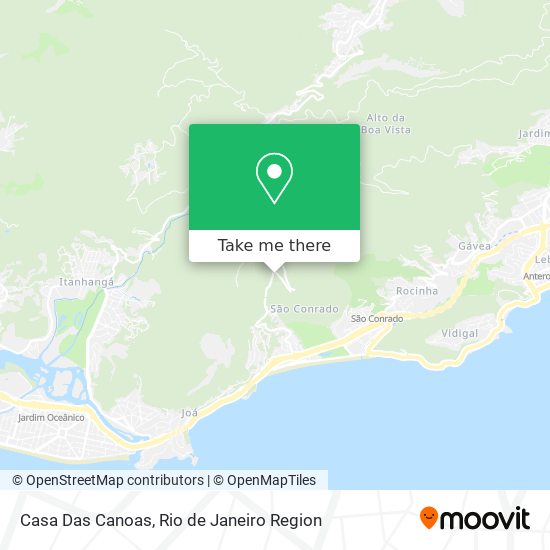Casa Das Canoas map
