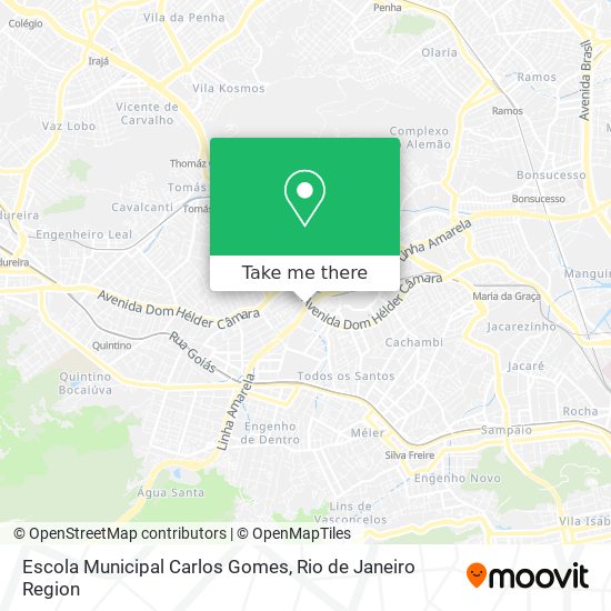 Mapa Escola Municipal Carlos Gomes