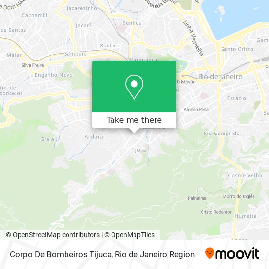 Corpo De Bombeiros Tijuca map