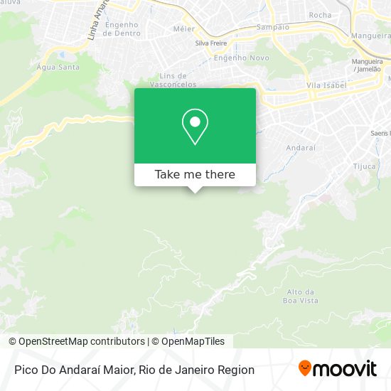 Pico Do Andaraí Maior map