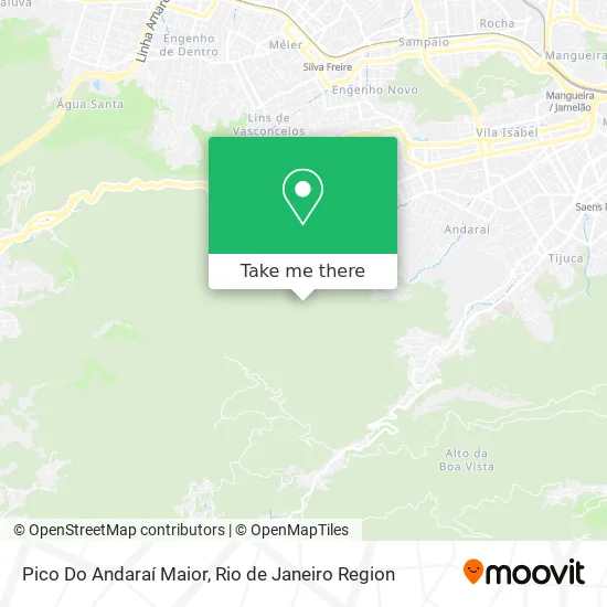 Pico Do Andaraí Maior map