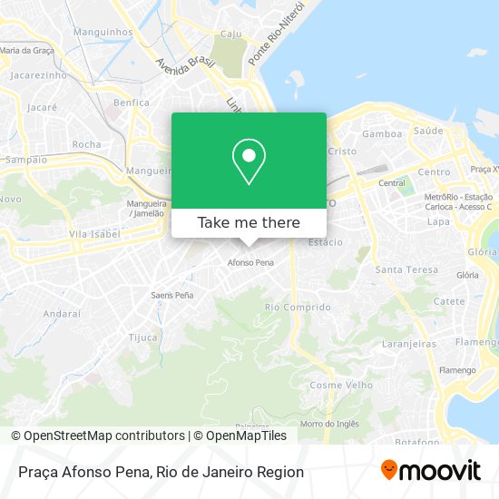 Mapa Praça Afonso Pena