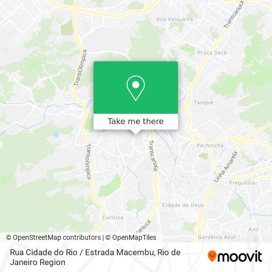 Rua Cidade do Rio / Estrada Macembu map