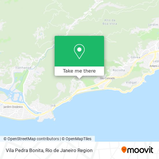 Mapa Vila Pedra Bonita