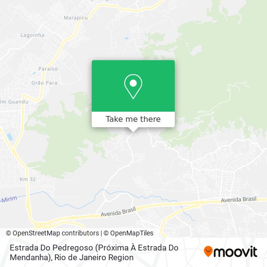 Estrada Do Pedregoso (Próxima À Estrada Do Mendanha) map