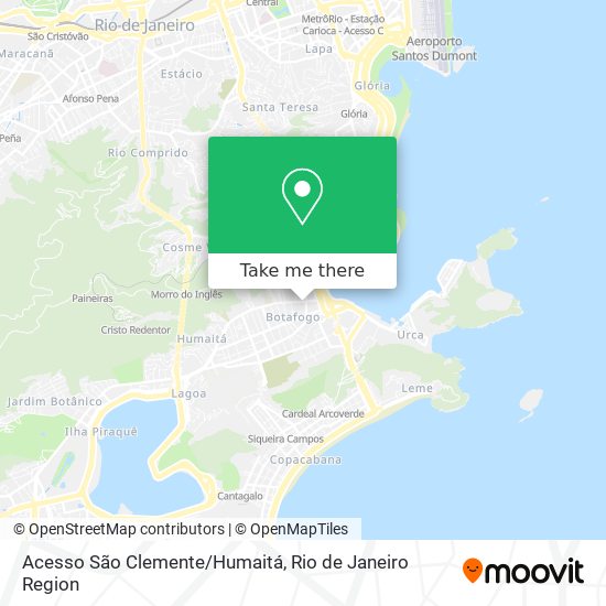 Acesso São Clemente/Humaitá map