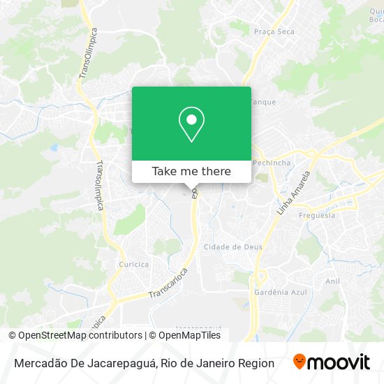 Mercadão De Jacarepaguá map