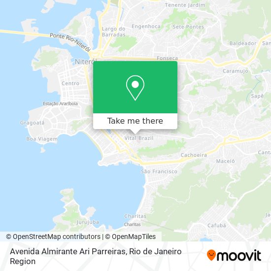Mapa Avenida Almirante Ari Parreiras