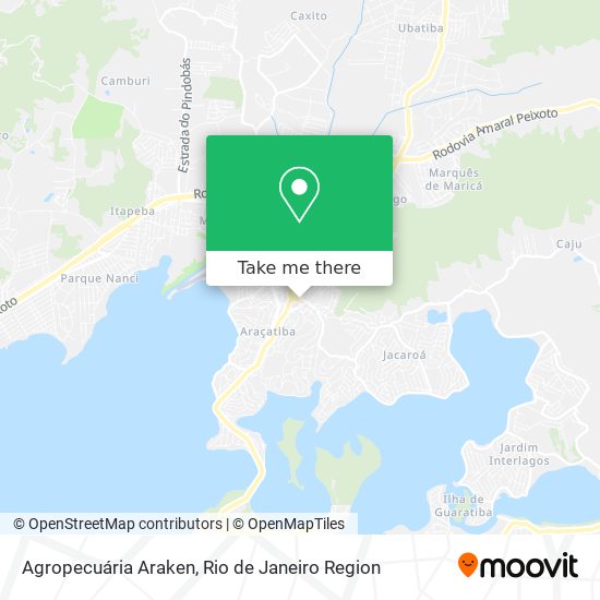 Agropecuária Araken map