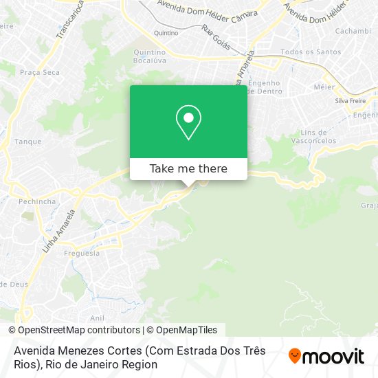 Avenida Menezes Cortes (Com Estrada Dos Três Rios) map