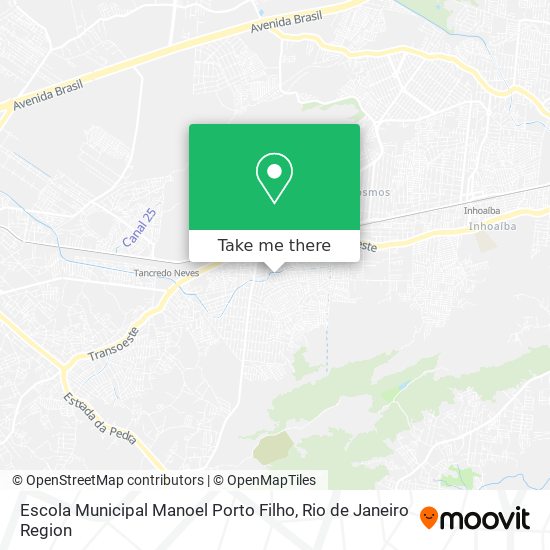 Mapa Escola Municipal Manoel Porto Filho