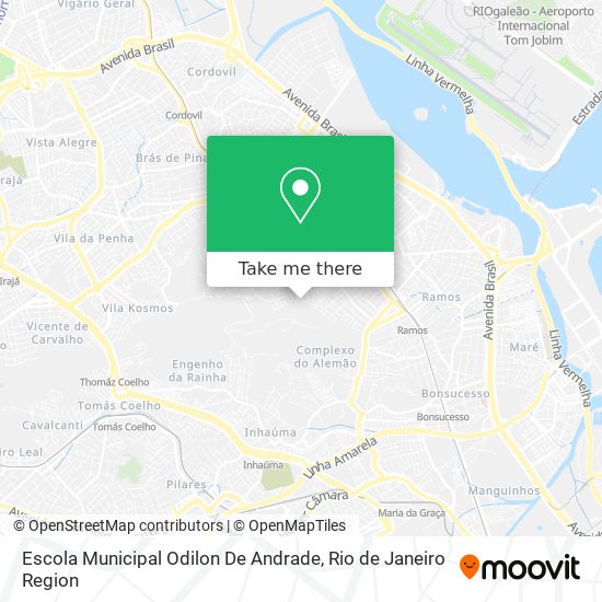 Mapa Escola Municipal Odilon De Andrade