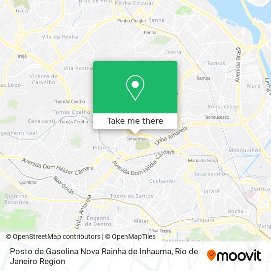 Posto de Gasolina Nova Rainha de Inhauma map